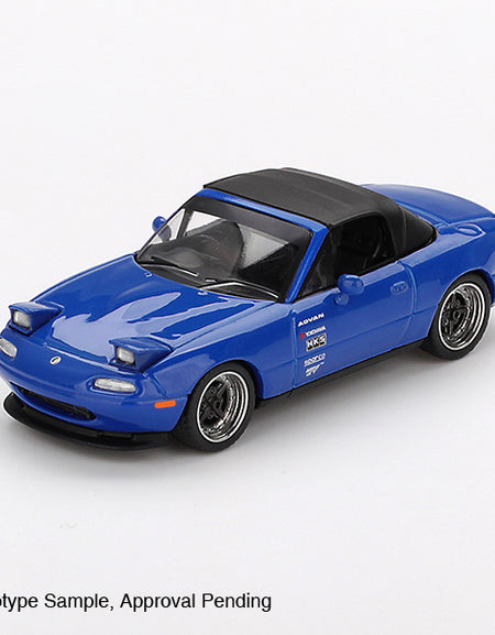 Mini GT #1069 Mazda Miata MX-5 (NA) Tuned Version Dark Blue LHD