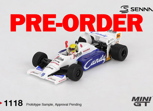 Load image into Gallery viewer, MINI GT #1118 Toleman TG184 #19 Ayrton Senna 1984 Monaco Grand Prix
