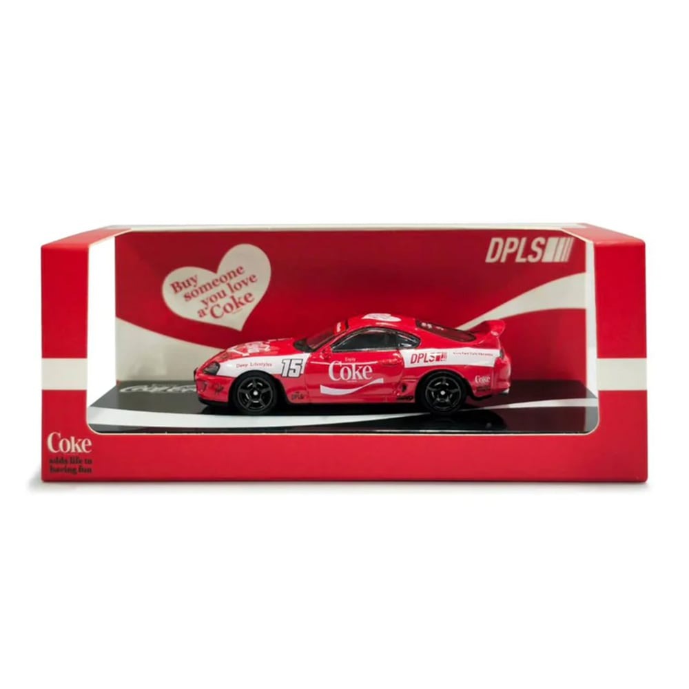 Inno64 x DPLS 1/64 Toyota Supra A80 Coca Cola Limited Box Set