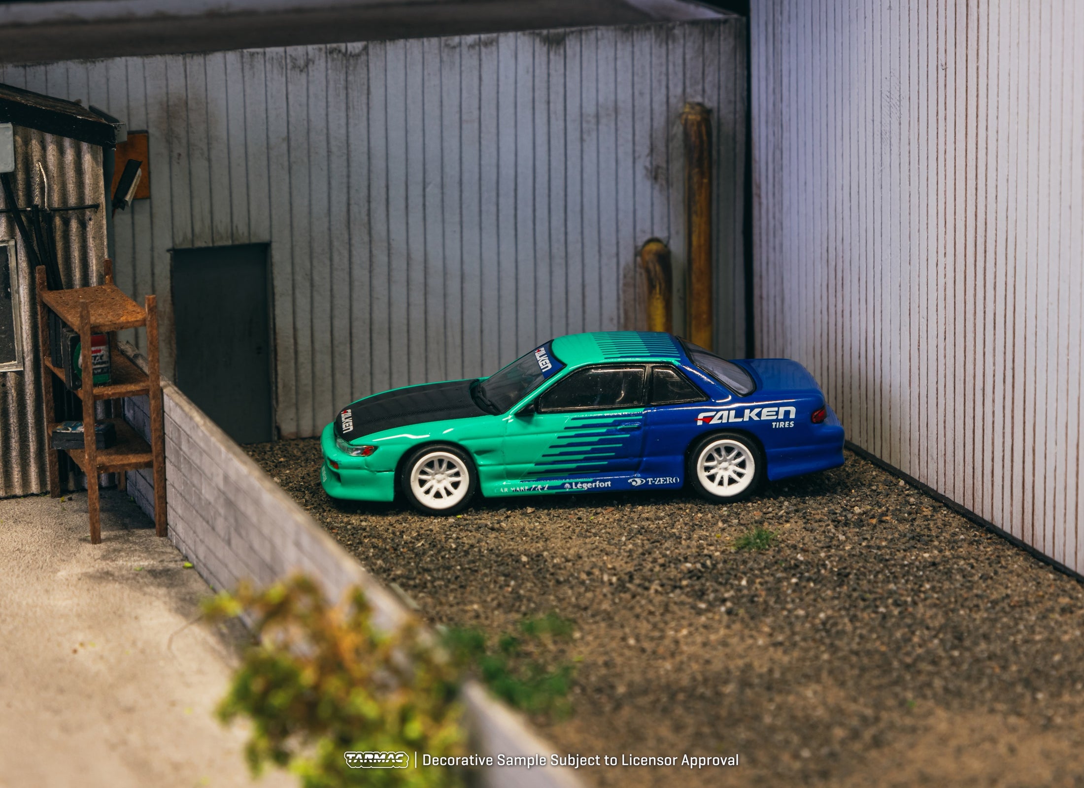 Tarmac Works 1/64 VERTEX Nissan Silvia (S13) Falken Model Car