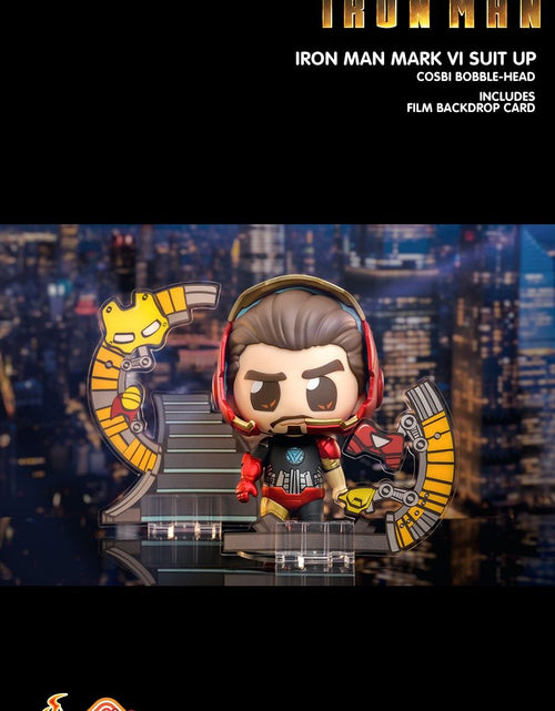 Load image into Gallery viewer, Hot Toys Marvel Iron Man Suit Up Cosbi Bobble-Head with Film Card (SET of 8)
