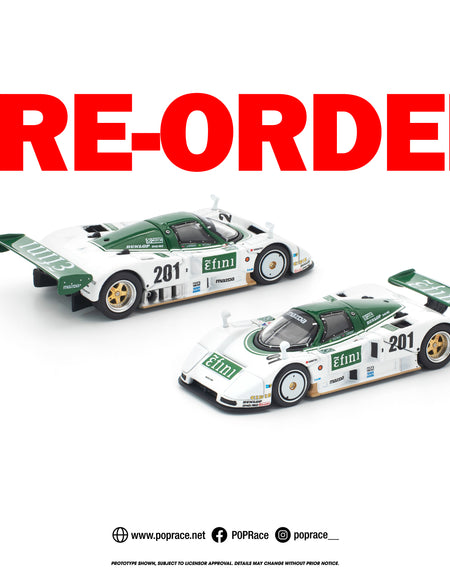 (Pre-order) POPRACE 1/64 MAZDA 787B JSPC 1991 Diecast Model Car