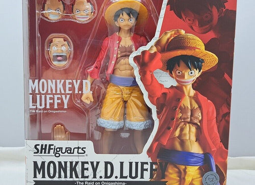 Load image into Gallery viewer, Bandai Tamashii S.H.Figuarts Monkey D. Luffy Onigashima Uchiiri Action Figure

