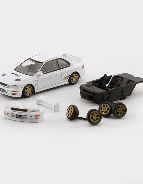 Load image into Gallery viewer, BMC 1/64 Die-cast Car - Subaru Impreza WRX Type R 3, 4-6  White (RHD)
