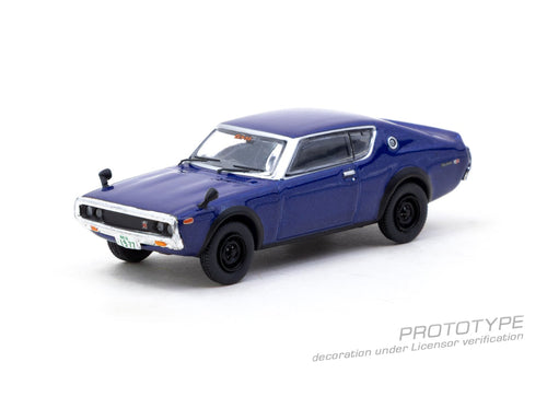 Load image into Gallery viewer, Tarmac Works 1:64 Nissan Skyline 2000GT-R KPGC110 Blue Metallic
