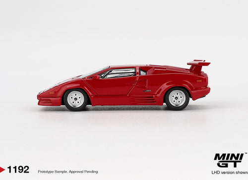 Load image into Gallery viewer, (Pre-order) MINI GT #1192 Lamborghini Countach 25th Anniversary Red Model Car

