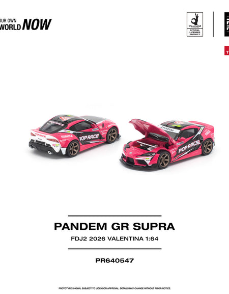 (Pre-order) POPRACE 1/64 - PANDEM GR SUPRA FDJ2 VALENTINA PIAZ Diecast Model Car