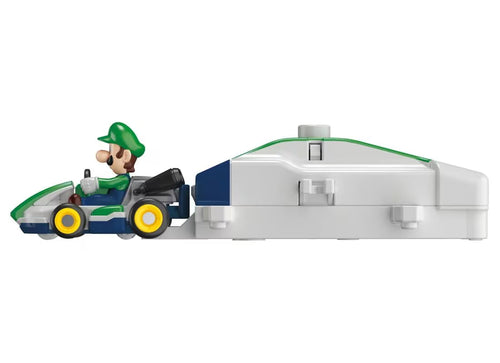 Load image into Gallery viewer, Takara Tomy Drift Tomica Mario Kart Drift Starter Set Luigi &amp; Standard Kart
