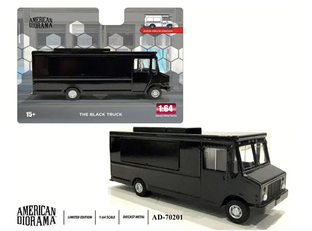 American Diorama 1:64 Food Truck series – The Black Truck Model Car