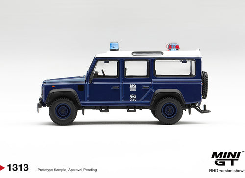 Load image into Gallery viewer, (Pre-order) Mini GT #1313 Land Rover Defender 110 Royal HK Police Tai Po Distrit
