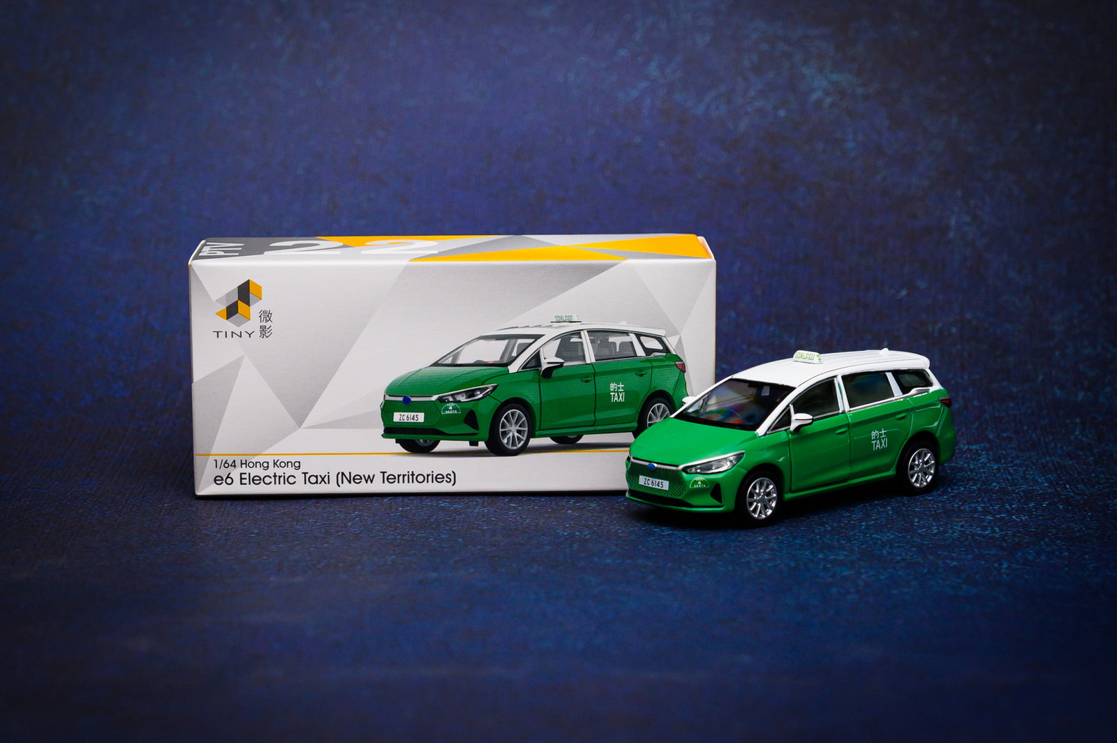 Tiny City PTV22 Die-cast Model Car - e6 Electric Taxi (New Territories) (ZC8145)