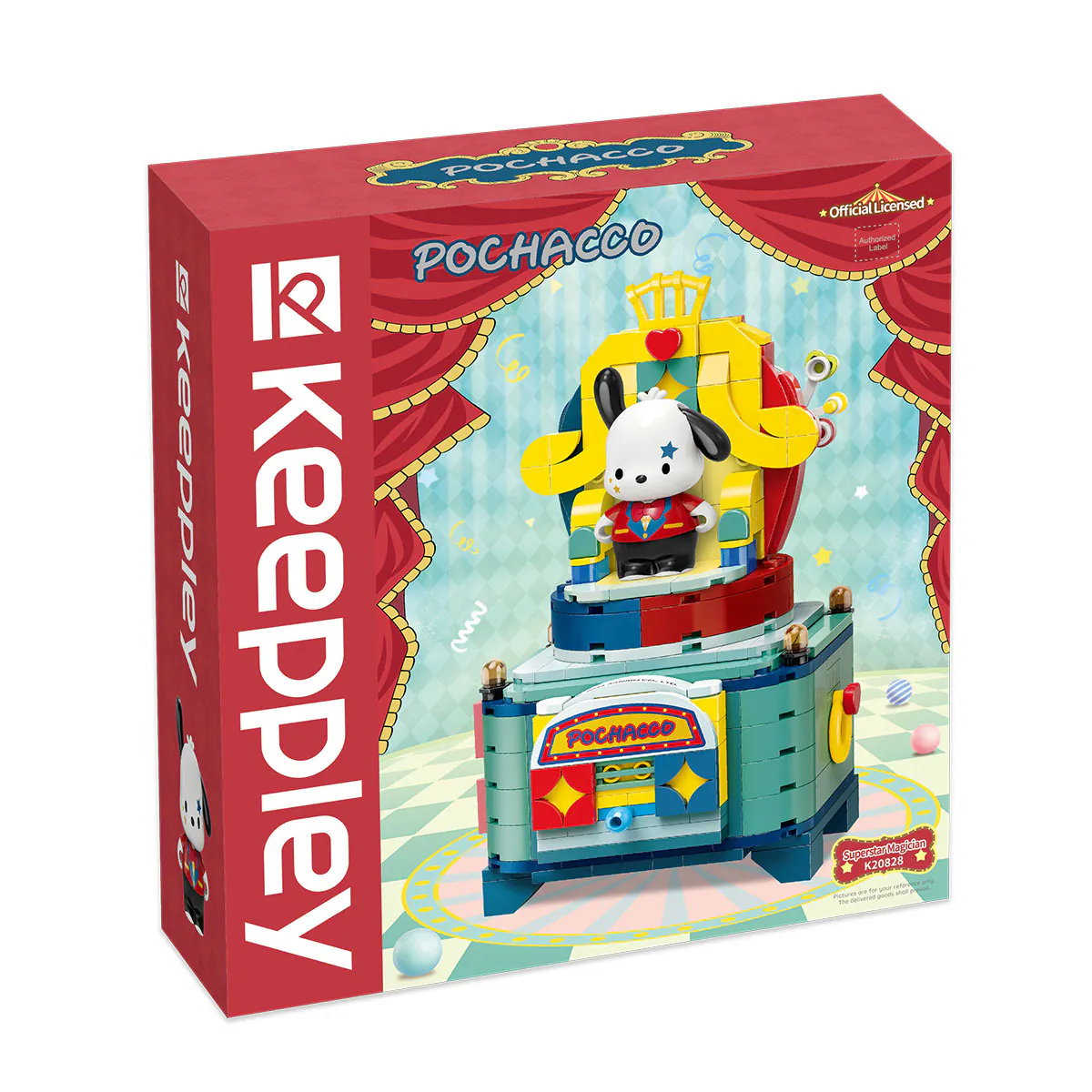 Keeppley Blocks Toy #K20828 Sanrio Series - Pochacco Superstar Magician
