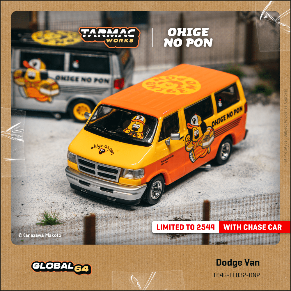 Tarmac Works 1/64 Dodge Van OHIGE no PON Diecast Model Car