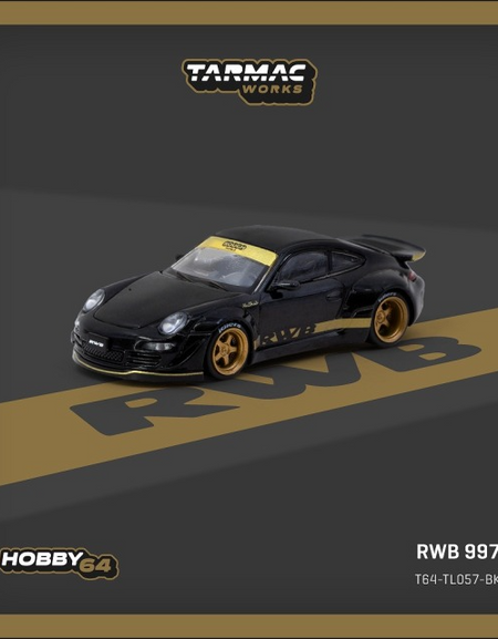 Tarmac Works RWB 997 Black 1/64 Diecast Model Car