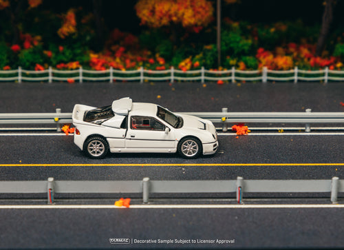 Load image into Gallery viewer, Tarmac Works 1/64 Ford RS200 White Diecast Model Car
