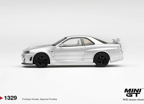 Load image into Gallery viewer, (Pre-order) Mini GT 1/64 #1329 Nissan NISMO R34GT-R Z-tune Z-Tune Silver RHD
