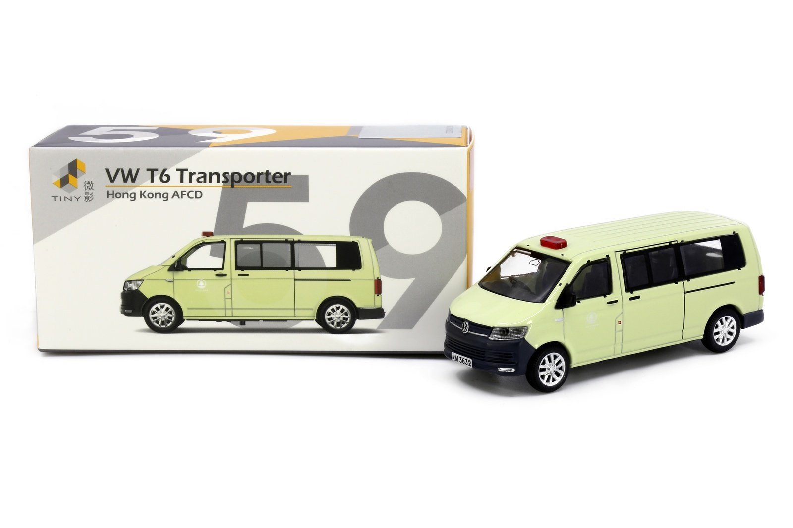 Tiny City 59 Die-cast Model Car - Volkswagen T6 Transporter AFCD