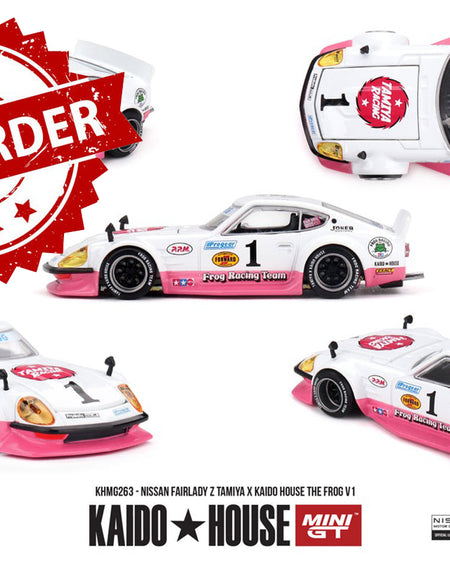 (Pre-order) Kaido House X Mini GT Nissan Fairlady Z TAMIYA The FROG V1 #KHMG263