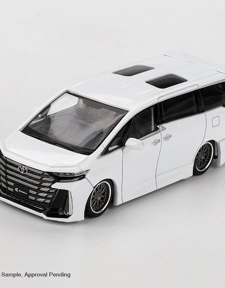 MINI GT #1180 Toyota Alphard 40 KUHL White LHD Diecast Model Car