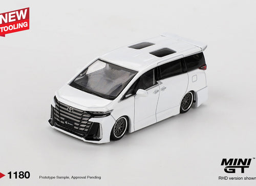 Load image into Gallery viewer, MINI GT #1180 Toyota Alphard 40 KUHL White LHD Diecast Model Car
