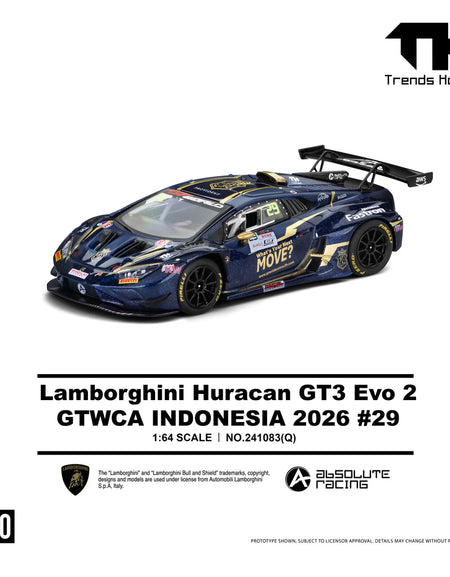 (Pre-order) Trends Hobby 1/64 - #241083(Q) Lamborghini Huracan GT3 EVO2 - GTWCA