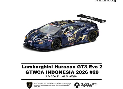 Load image into Gallery viewer, (Pre-order) Trends Hobby 1/64 - #241083(Q) Lamborghini Huracan GT3 EVO2 - GTWCA

