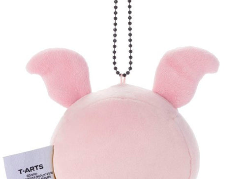 Load image into Gallery viewer, Disney Takara Tomy Winnie the Pooh 8.5cm Piglet Face Shape Mascot Soft Plush

