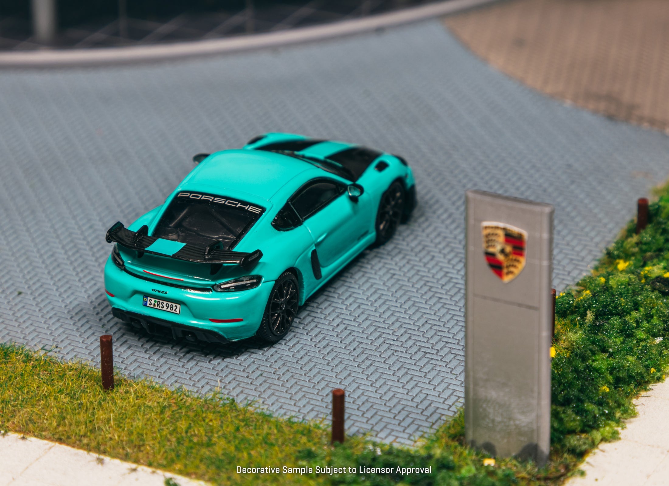 (Pre-order) Tarmac Works 1/64 Porsche Cayman GT4RS Mint Green Model Car