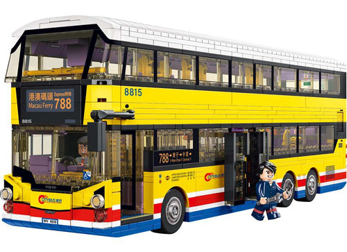 Load image into Gallery viewer, Royal Toys Building Blocks City Story Bricks RT39 : Hong Kong Citybus Volvo B8L

