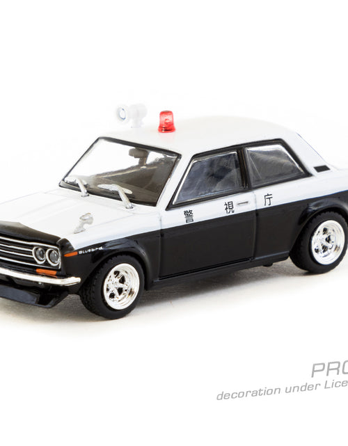 Load image into Gallery viewer, Tarmac Works 1/64 Datsun 510  Police Car Diecast Model Car
