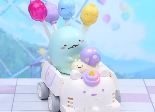 Load image into Gallery viewer, Qman Keeppley Building Blocks #30491 Sumikko Tokage &amp; Nisetsumuris Balloon Car
