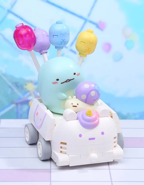 Load image into Gallery viewer, Qman Keeppley Building Blocks #30491 Sumikko Tokage &amp; Nisetsumuris Balloon Car
