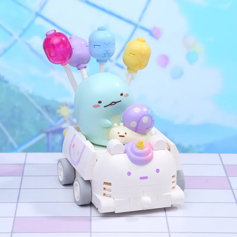 Qman Keeppley Building Blocks #30491 Sumikko Tokage & Nisetsumuris Balloon Car