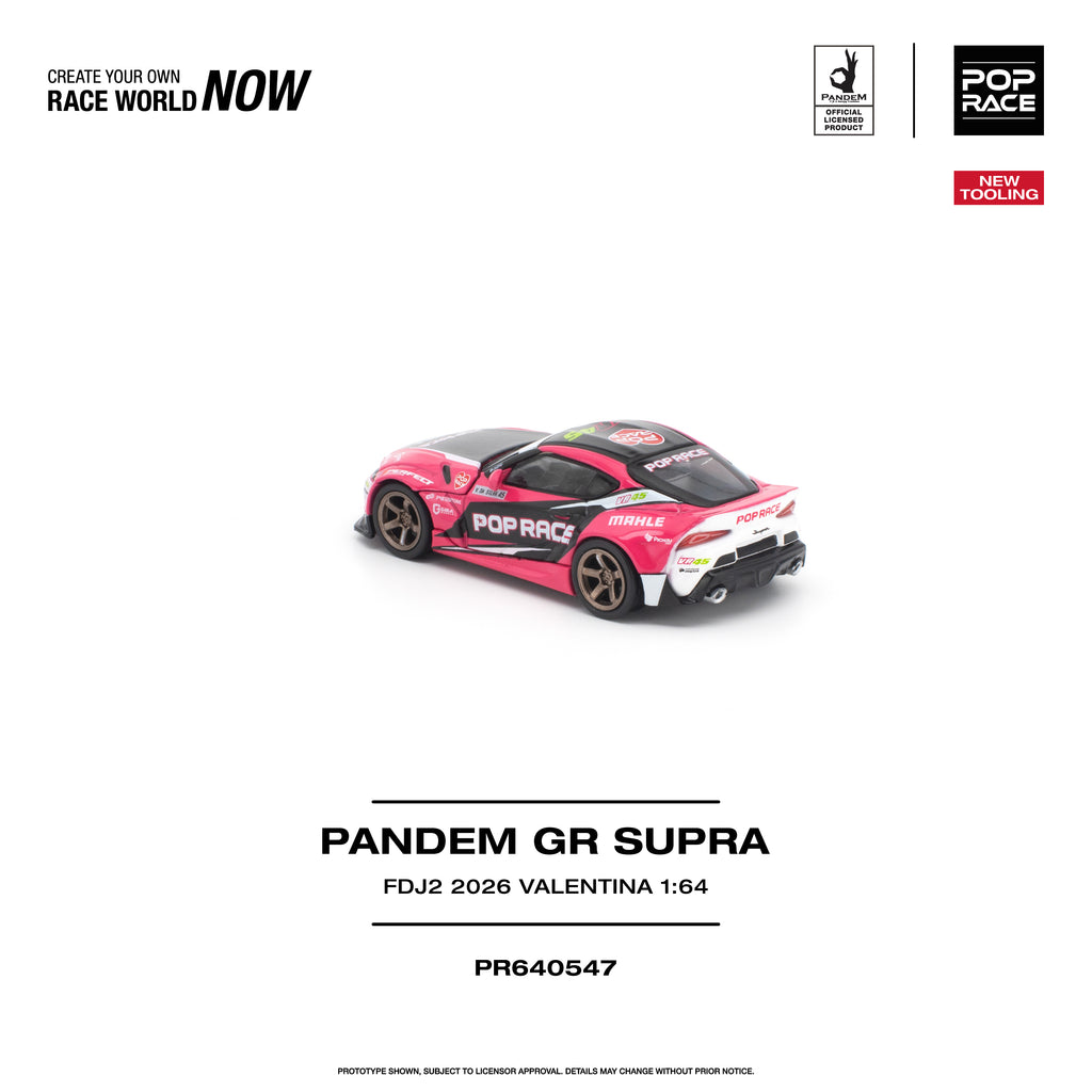 (Pre-order) POPRACE 1/64 - PANDEM GR SUPRA FDJ2 VALENTINA PIAZ Diecast Model Car