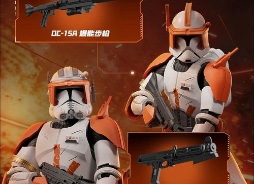 Load image into Gallery viewer, Blokees Star Wars Attack of The Clones Champion Class 10 Clone Commander Cody
