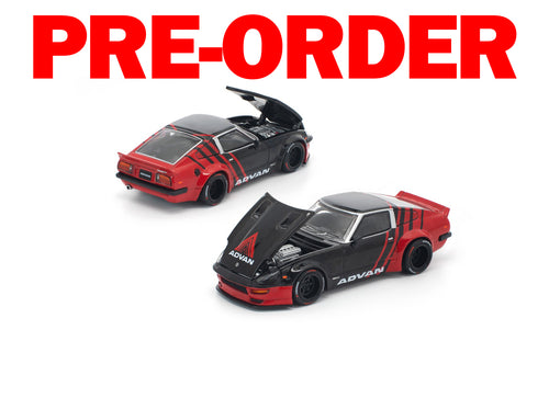 Load image into Gallery viewer, (Pre-order) POPRACE 1/64 PANDEM 280ZX ADVAN Diecast Model Car
