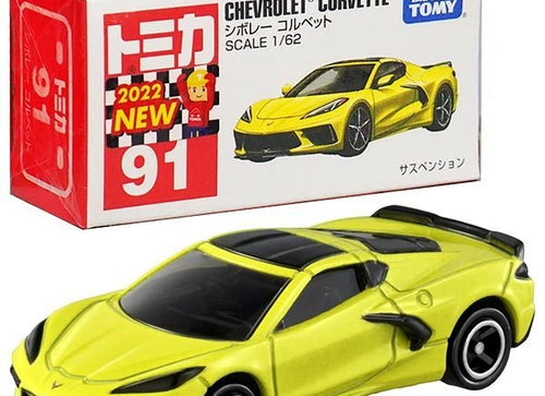Load image into Gallery viewer, Takara Tomy Tomica Die-cast Car - 1/62 No.91 Chevrolet Corvette
