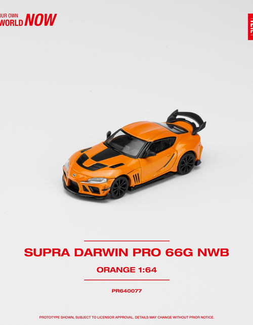 Load image into Gallery viewer, POPRACE 1/64 DARWIN PRO 66G NWB SUPRA ORANGE Diecast Model Car
