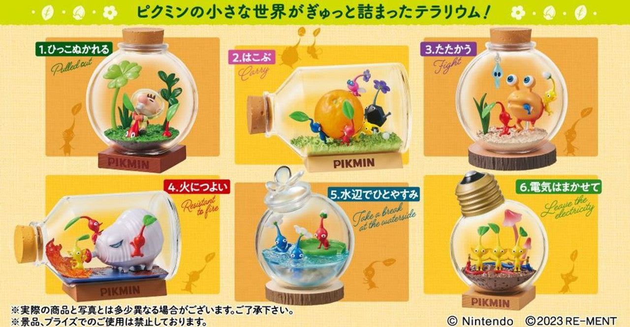 Re-ment Pikmin Terrarium Collection 6pcs Complete Box Set