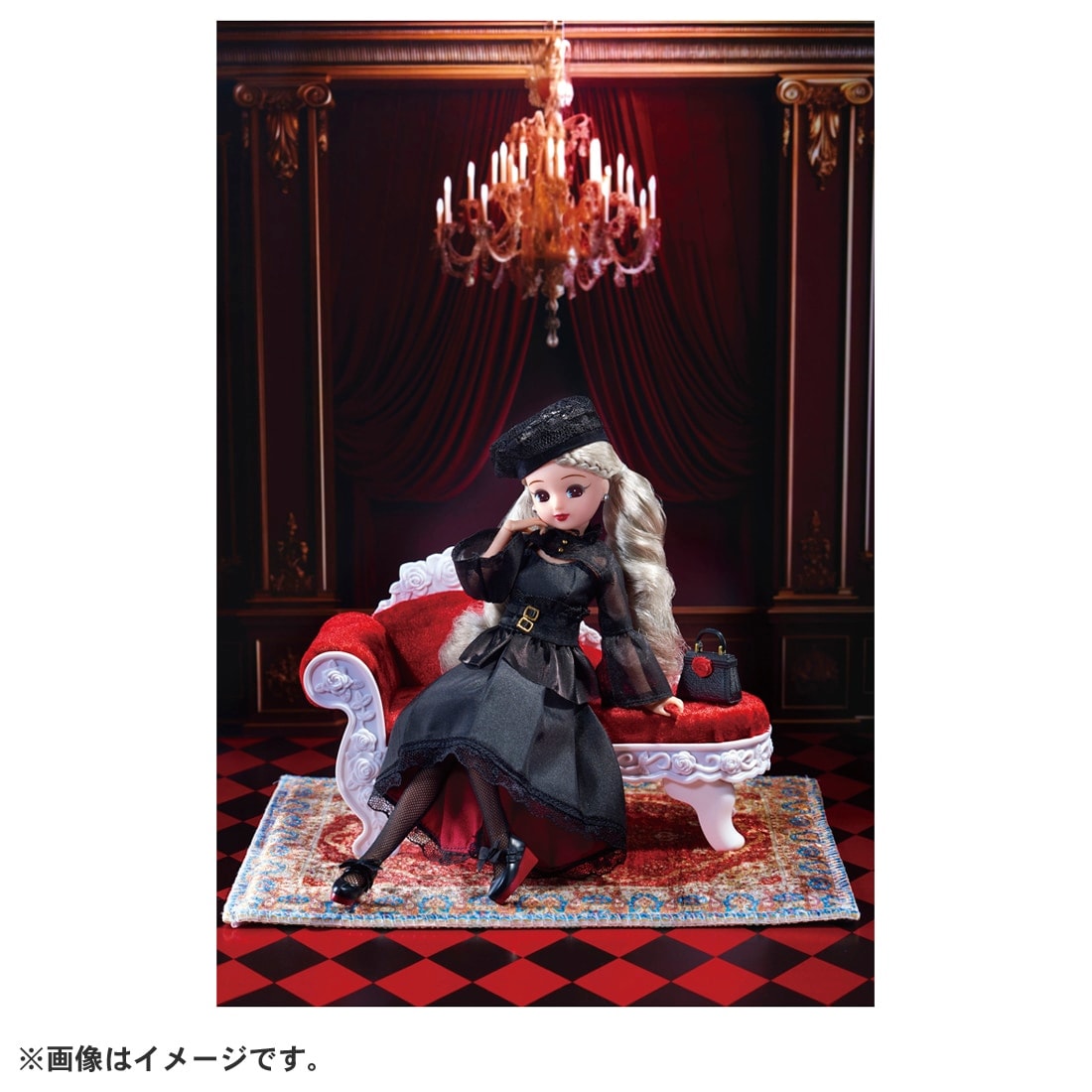 Takara Tomy Licca-chan Doll - Stylish Licca Photogenic Licca Gothic Noir
