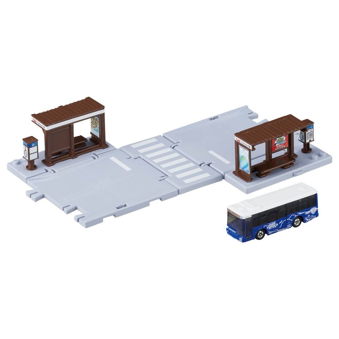 TAKARA TOMY TOMICA TOWN Accessory - Bus Stop (With one tomica car)