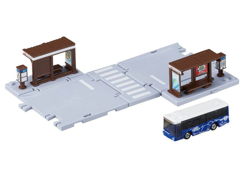 Load image into Gallery viewer, TAKARA TOMY TOMICA TOWN Accessory - Bus Stop (With one tomica car)
