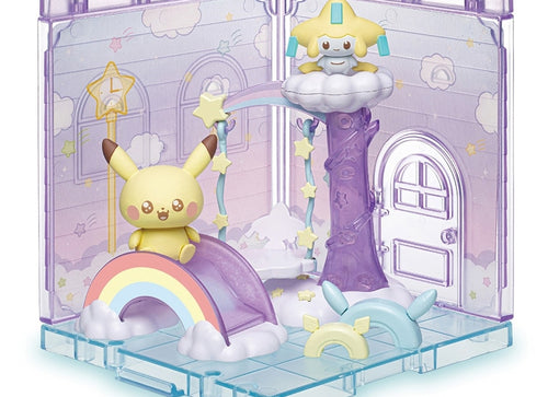 Load image into Gallery viewer, Takara Tomy Pokemon PokePeace Sweets Shop Pikachu &amp; Jirachi (Character Toy)
