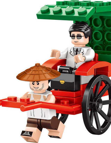 Royal Toys Building Blocks City Story Bricks RT28: Rickshaw (47 Pcs/Pzs)