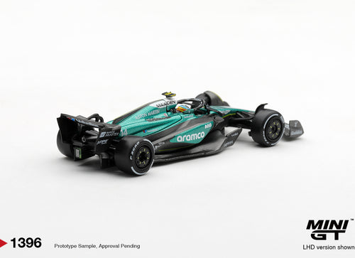 Load image into Gallery viewer, (Pre-order)Mini GT #1396 Aston Martin AMR24 #14 Fernando Alonso 2024 F1 LasVegas
