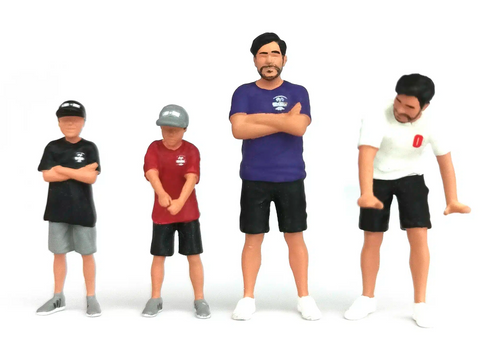 Load image into Gallery viewer, KaidoHouse X Mini GT 1/64 Figure Set Kaido &amp; Sons V2 Mini Figures
