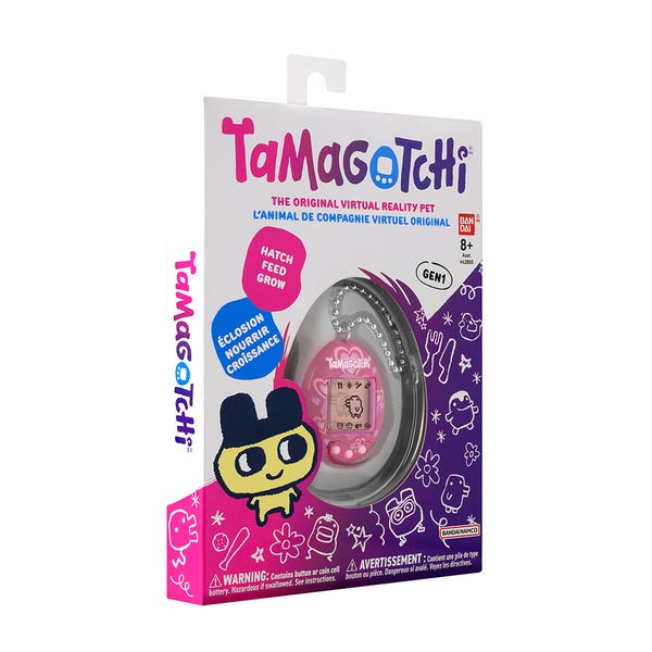 Bandai Original Tamagotchi - GEN1 Lots of Love (PDQ) Pink Electric Pet