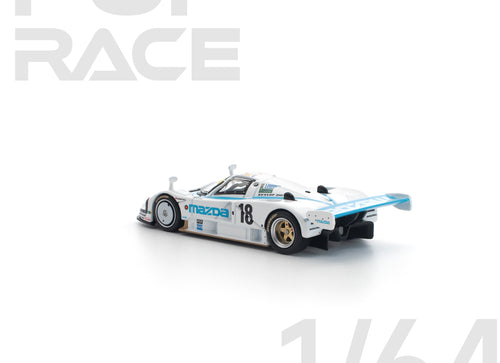 Load image into Gallery viewer, (Pre-order) POP RACE 1/64 MAZDA 787B 1991 LE MANS 24HRS #18 Diecast #PR640446
