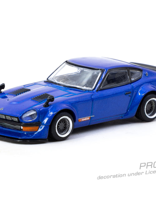 Load image into Gallery viewer, Tarmac Works 1/64 Nissan Fairlady Z S30 Widebody Blue Model Car
