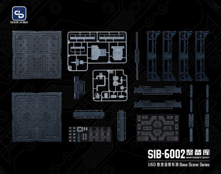 SCENE IN BOX SIB-6002 Preparation Hangar Diorama for Action Figures